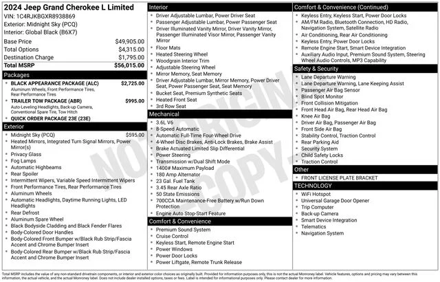 Used 2024 Blue Jeep Limited image 39