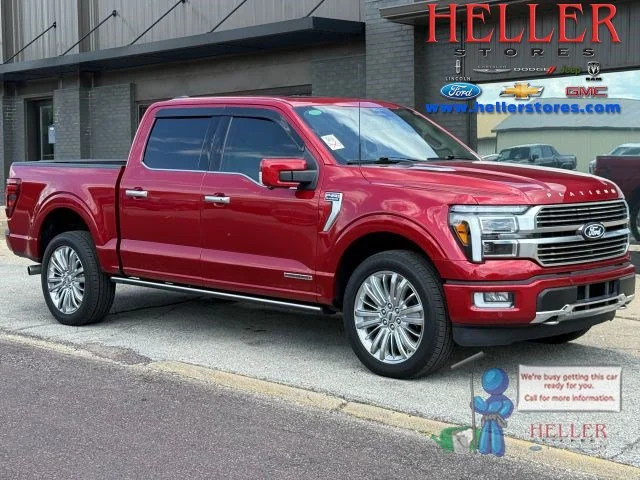 Used 2024 Rapid Red Metallic Tinted Clearcoat Ford Platinum image 1