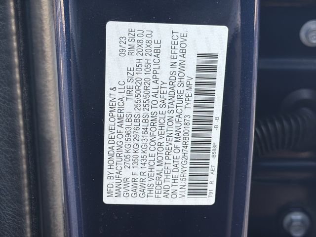 Used 2024 Obsidian Blue Pearl Honda Touring image 30
