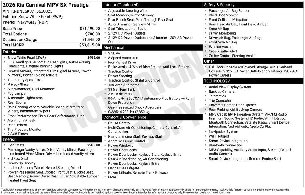 New 2026 Snow White Pearl Kia SX Prestige image 4