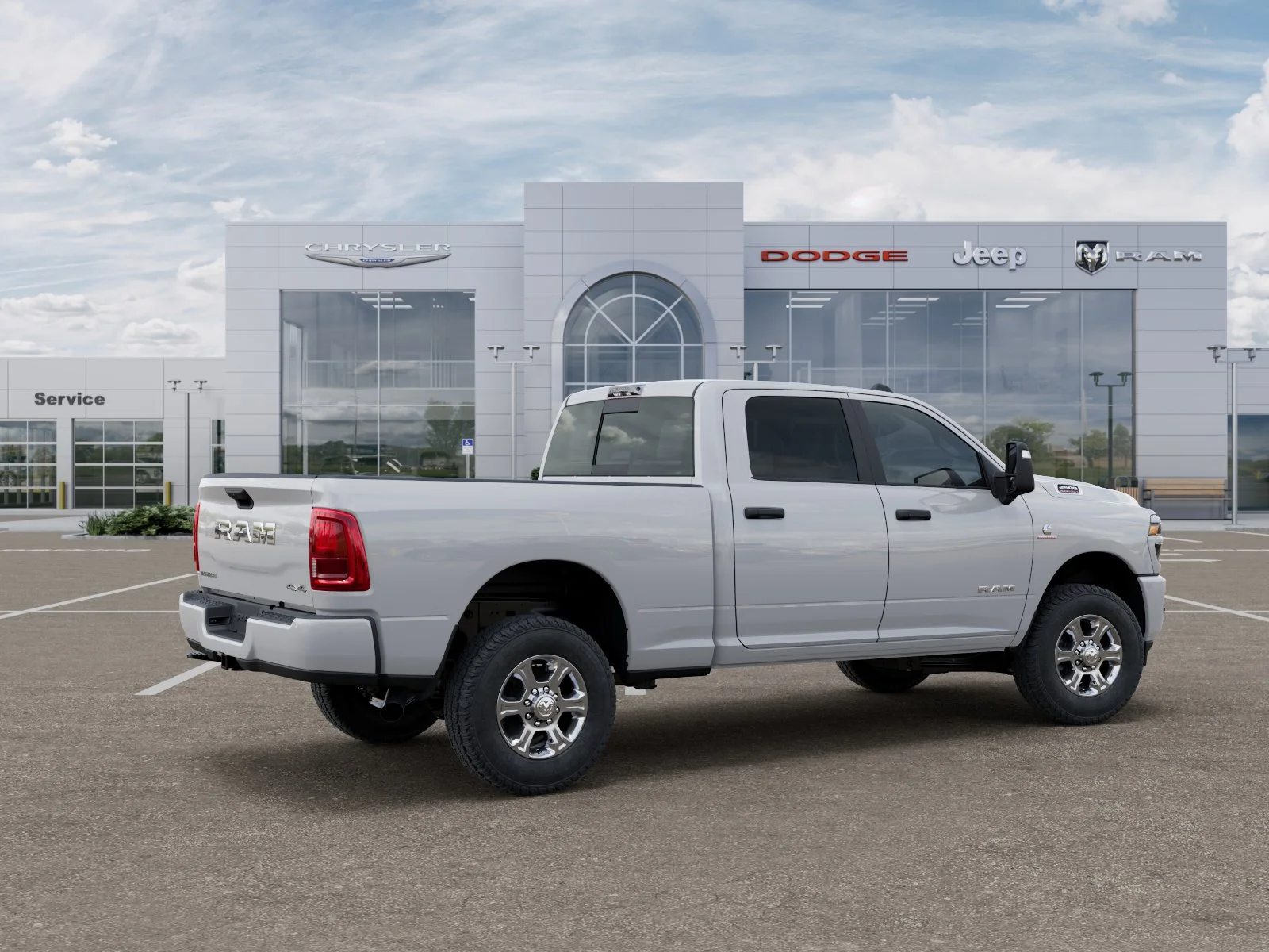 New 2025 Bright White Clearcoat RAM Big Horn image 46