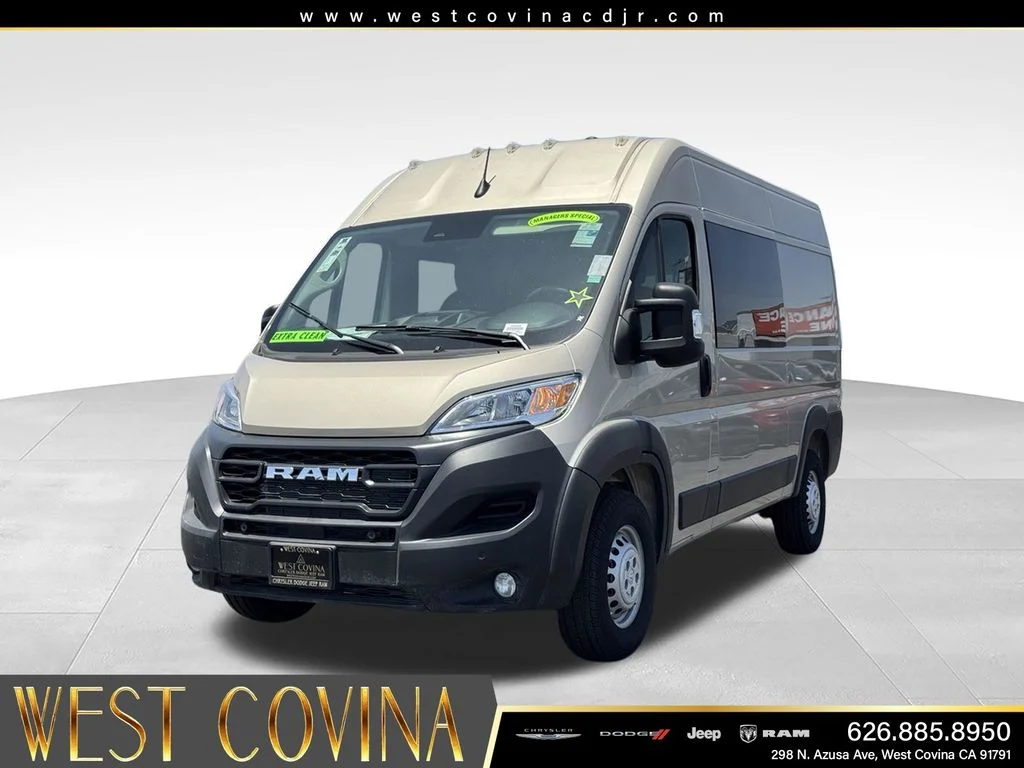 New 2025 Sandstone Pearlcoat RAM High Roof image 1