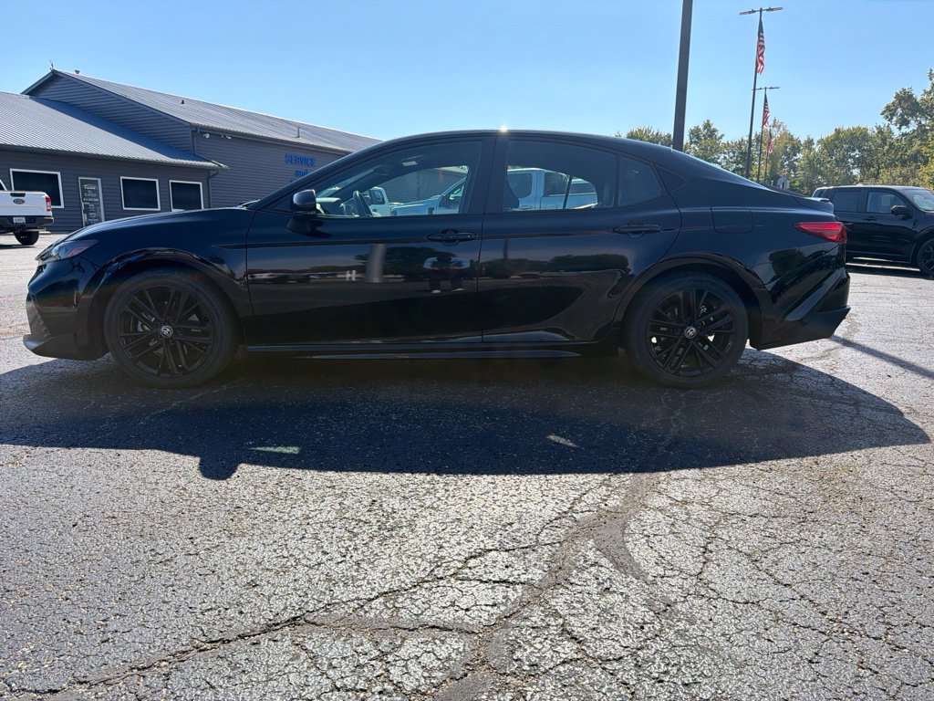 Certified Used 2025 Midnight Black Metallic Toyota SE image 3