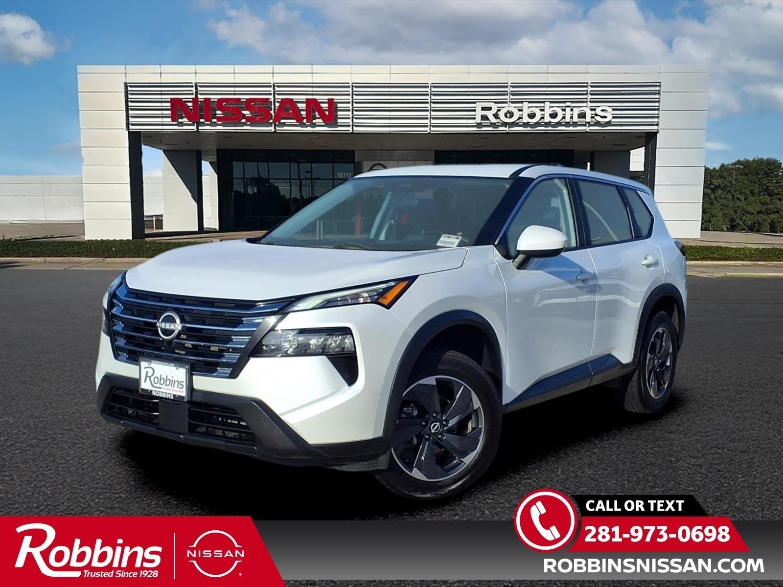 2024 Nissan Rogue SV White at Robbins Nissan