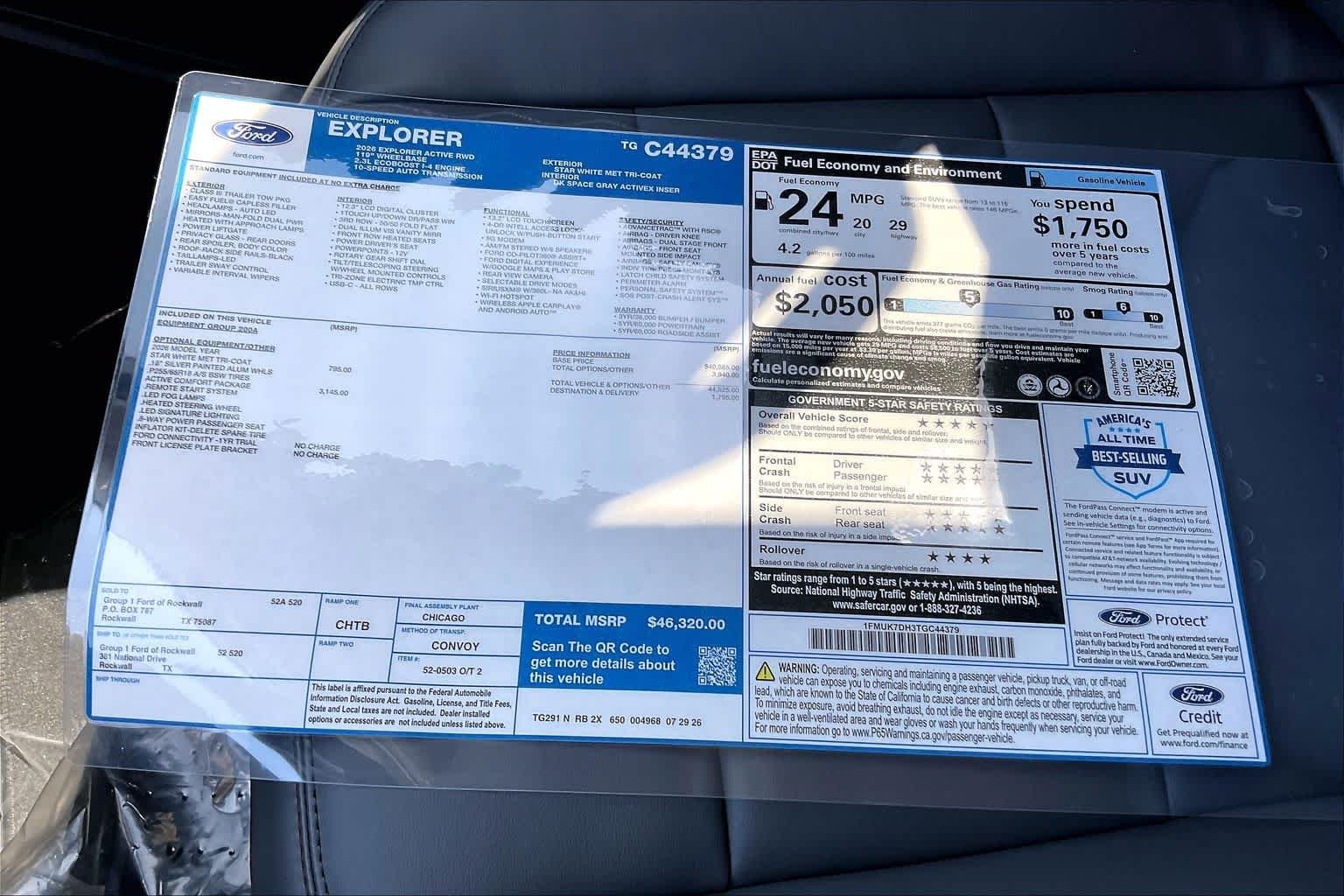 New 2026 Star White Metallic Tri-Coat Ford Active image 18