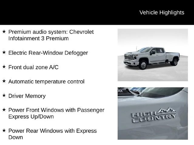 Certified Used 2026 Summit White Chevrolet High Country DRW image 16
