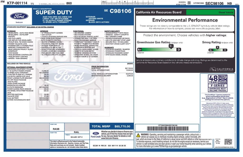 Used 2025 White Ford XL image 4