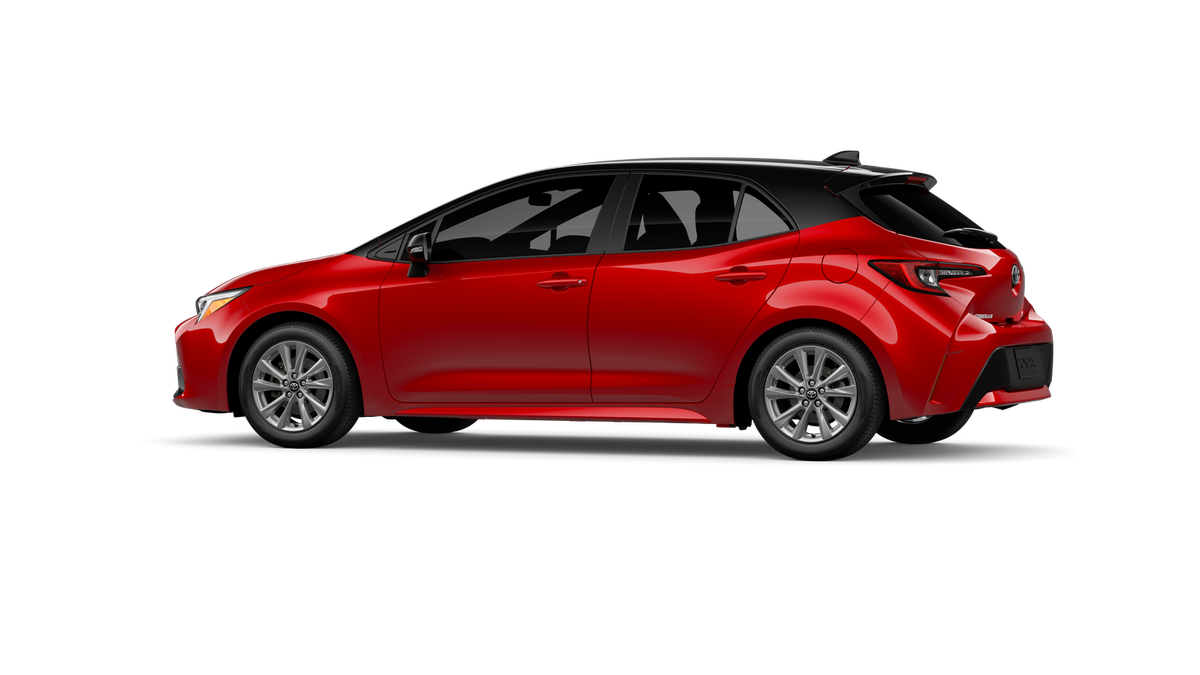 New 2027 Finish Line Red with Black roof Toyota SE image 5