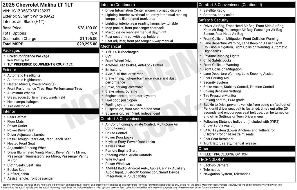 Used 2025 Summit White Chevrolet 1LT image 6