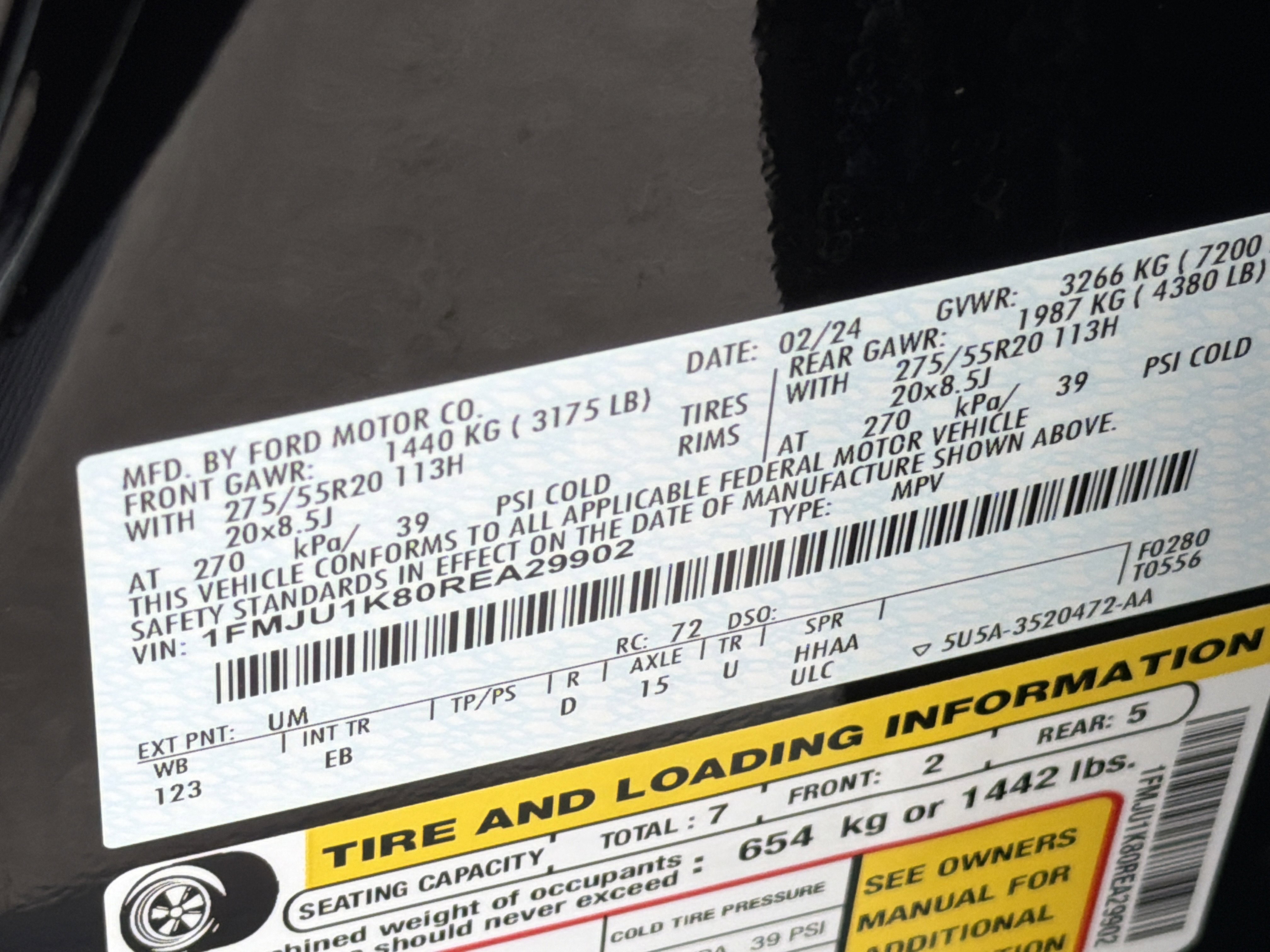 Used 2024 Black Ford Limited image 36