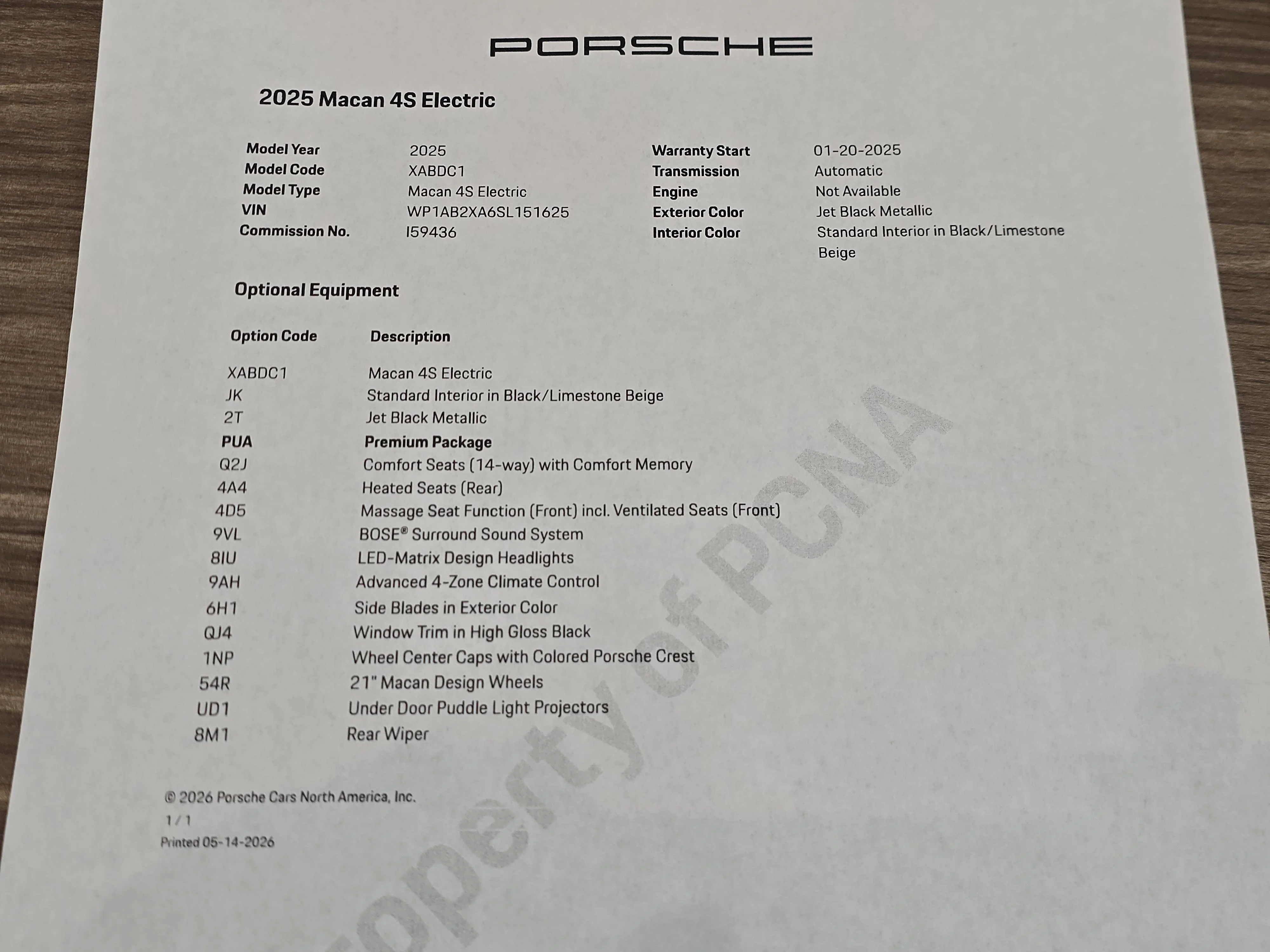 Certified Used 2025 Jet Black Metallic Porsche Electric 4S image 29