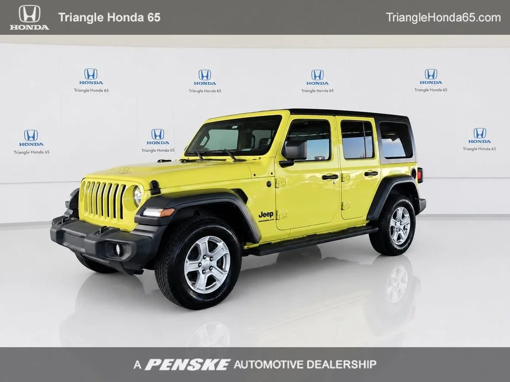 Used 2023 Yellow Jeep Sport S image 1