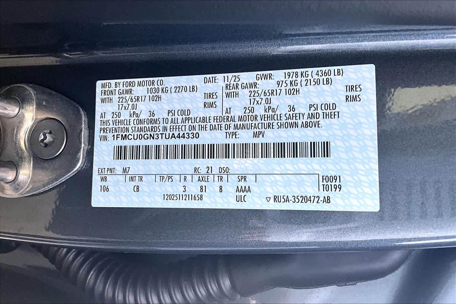 New 2026 Carbonized Gray Metallic Ford Active® image 16