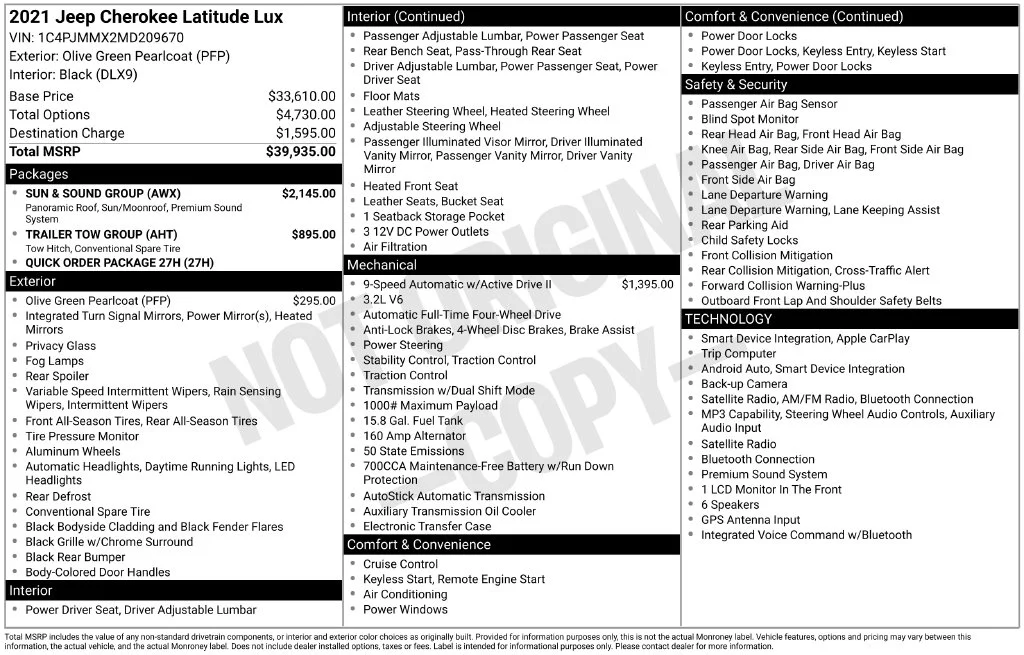 Used 2021 Green Jeep Latitude Lux image 3