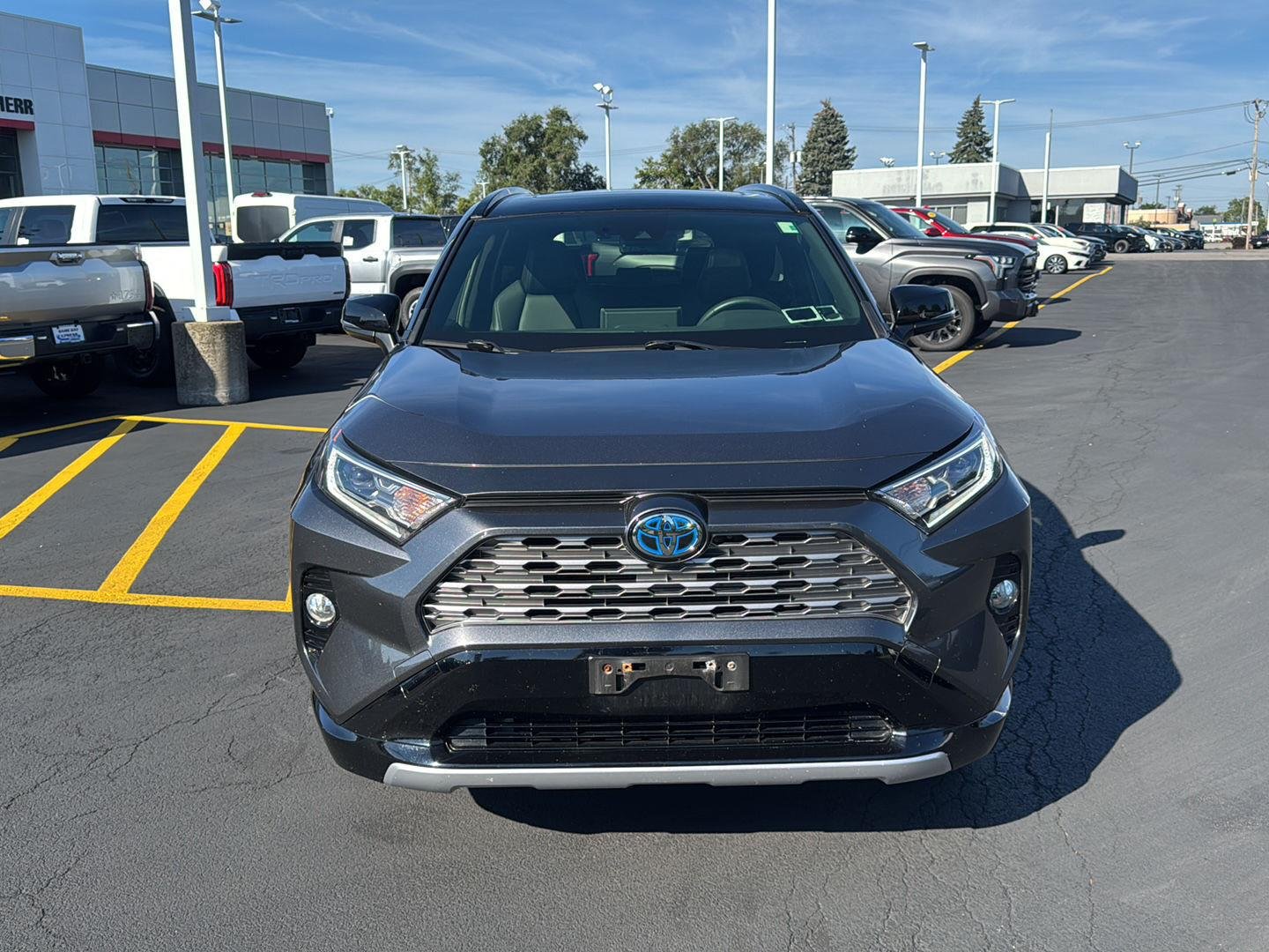 Used 2019 Magnetic Gray Metallic w/Black Roof Toyota XSE image 2