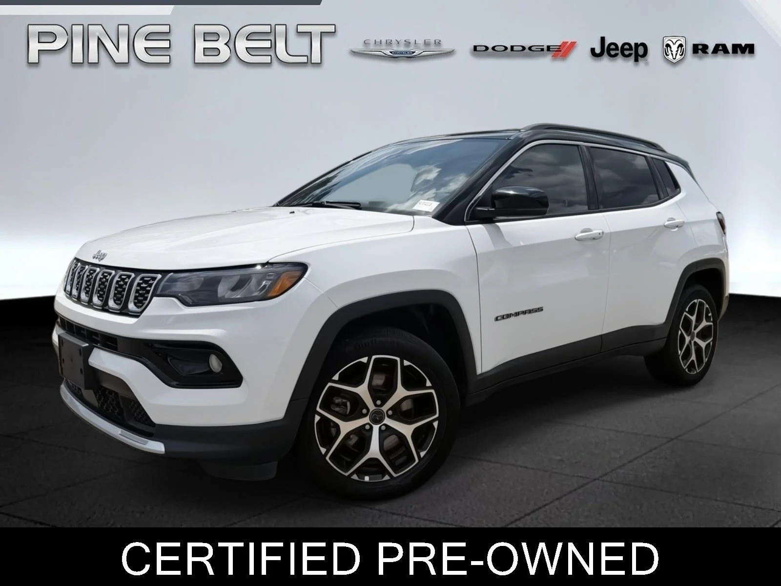 Used 2025 Bright White Clearcoat Jeep Limited image 1