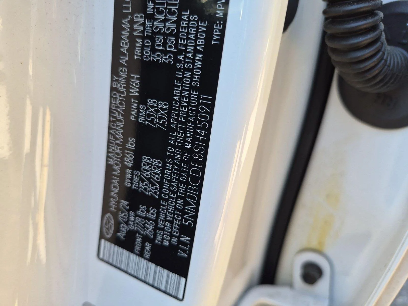 Used 2025 Serenity White Pearl Hyundai SEL image 39