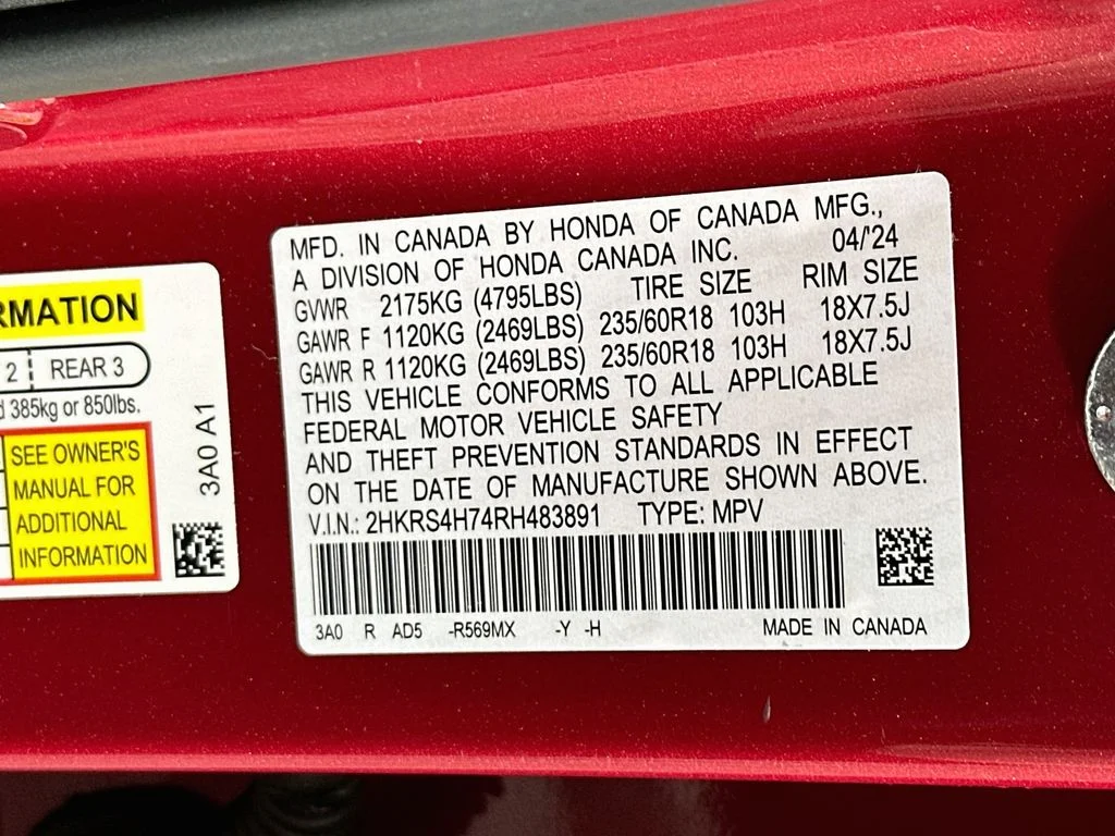 Used 2024 Red Honda EX-L image 33