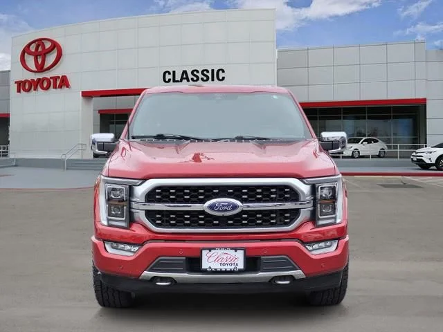 Used 2022 Red Metallic Ford Platinum image 2