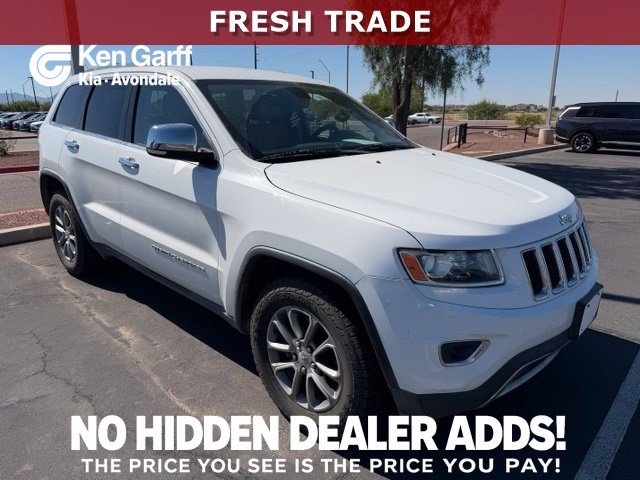 Used 2014 Bright White Clearcoat Jeep Limited image 1
