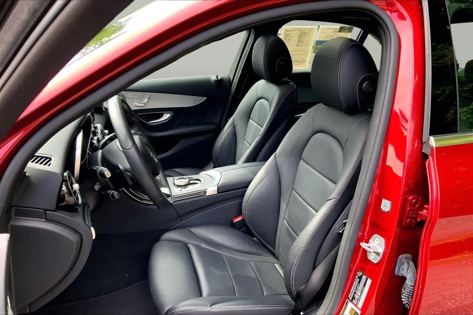 Used 2018 designo Cardinal Red Metallic Mercedes-Benz C 300 image 9