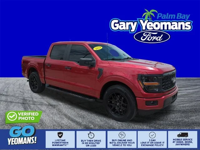 Certified Used 2024 Rapid Red Metallic Tinted Clearcoat Ford STX image 1