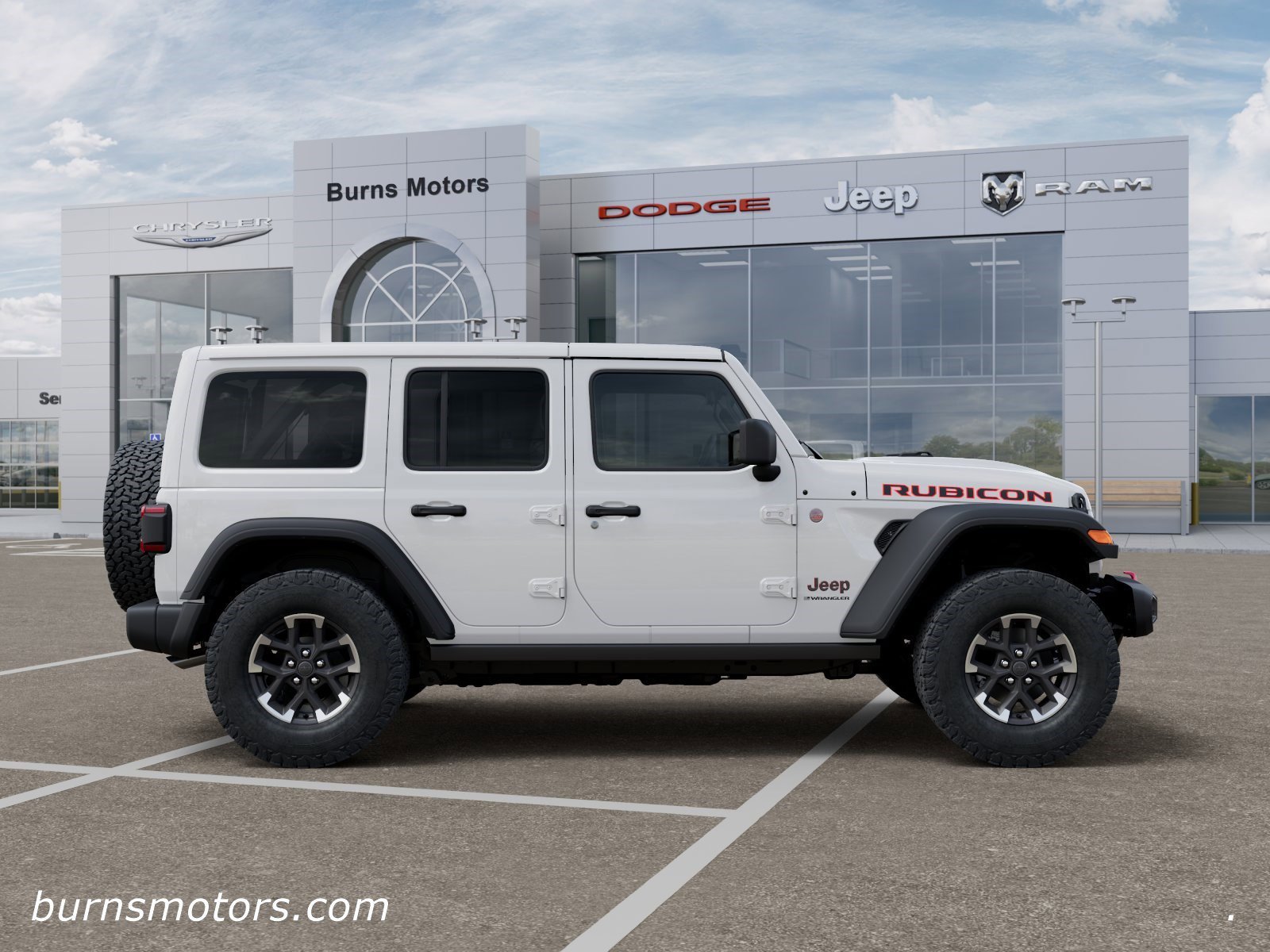 New 2026 Bright White Clear-Coat Exterior Paint Jeep Rubicon 4-Door image 21