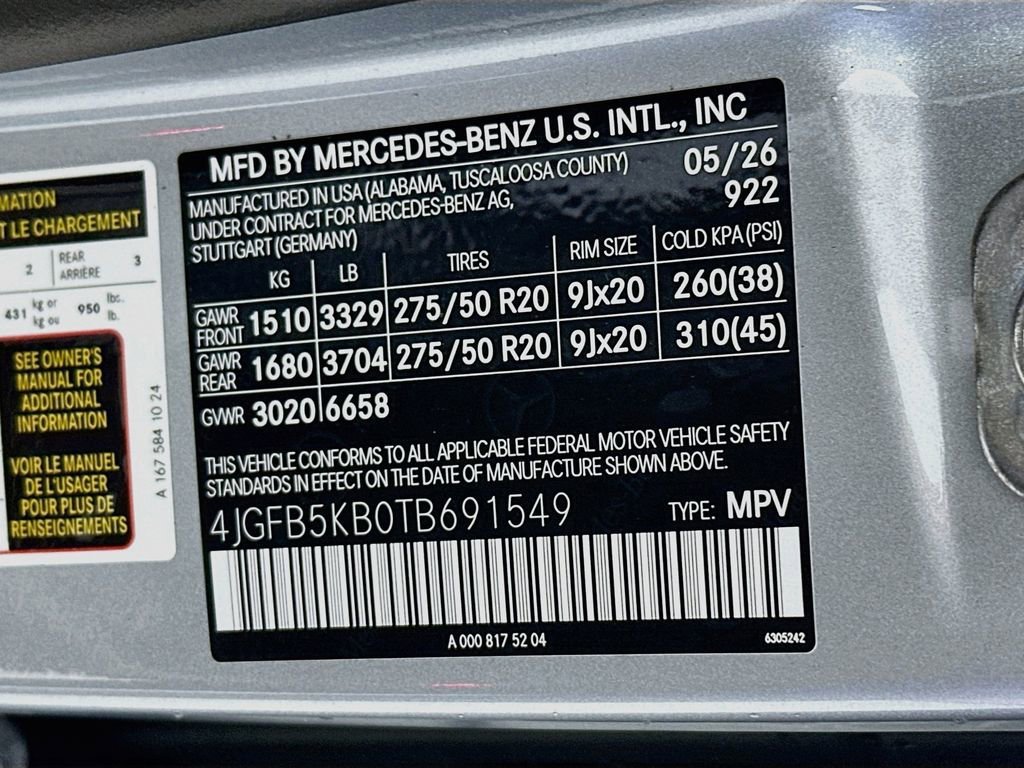 New 2026 Cirrus Silver Metallic Mercedes-Benz GLE 450 image 68