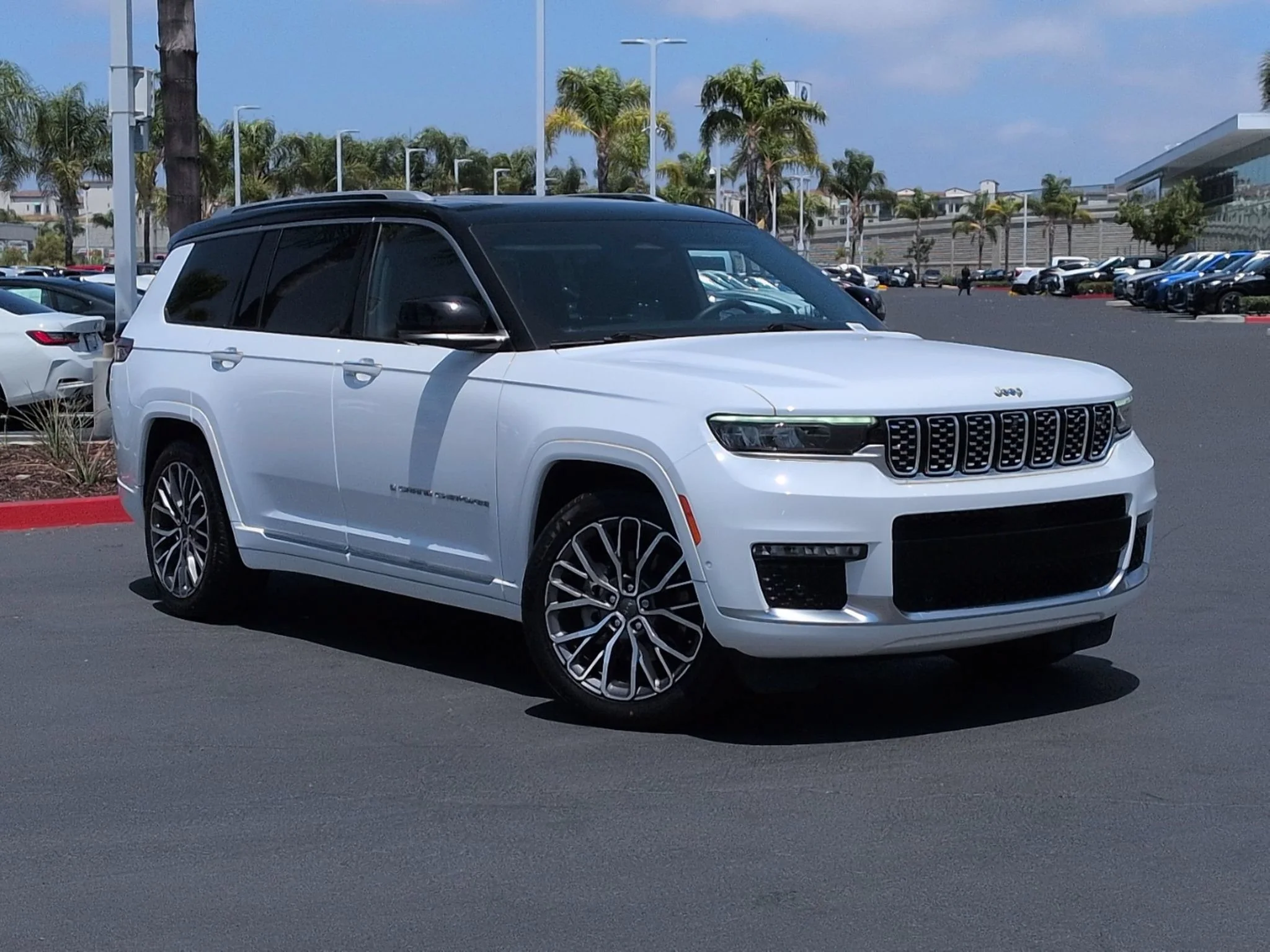 Used 2023 Bright White Clearcoat Jeep Summit Reserve image 1