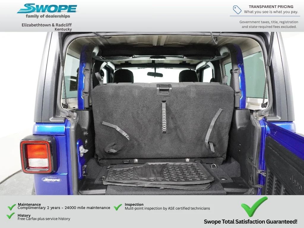 Used 2018 Ocean Blue Metallic Clearcoat Jeep Sport image 24