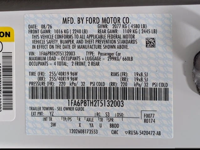 New 2026 Oxford White Ford EcoBoost® Premium Fastback image 47