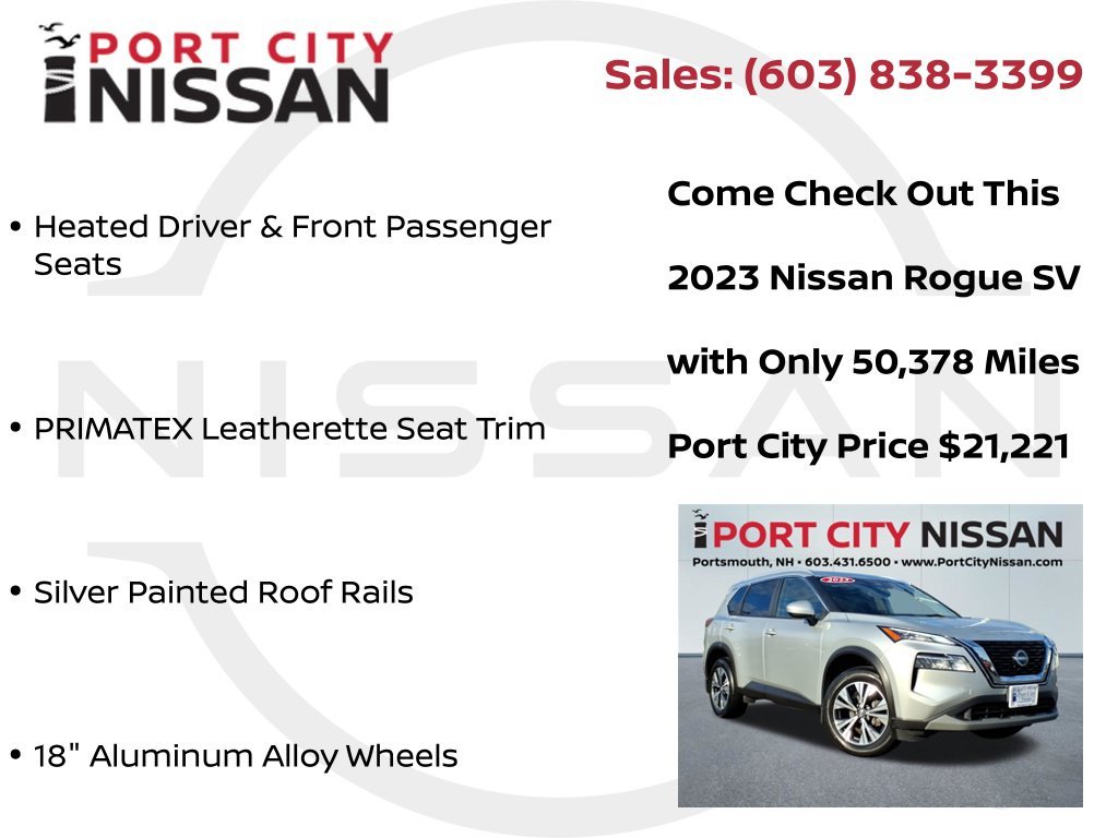 Used 2023 Brilliant Silver Metallic Nissan SV PREMIUM W/PANORAMIC SUNROOF image 27