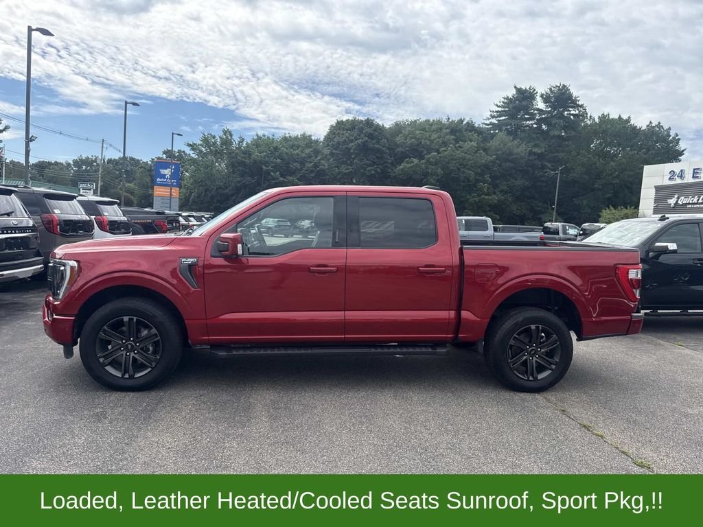 Used 2021 Red Ford Lariat image 2