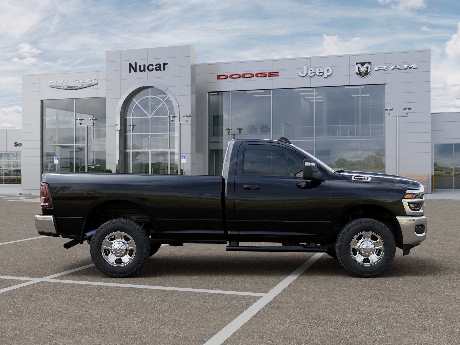 New 2026 Diamond Black Crystal Pearl-Coat Exterior Paint RAM Tradesman image 38