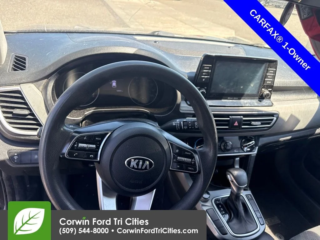 Used 2021 Cherry Black Kia LX image 2