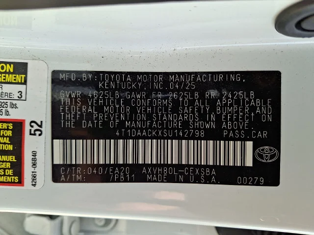 Used 2025 White Toyota SE image 27