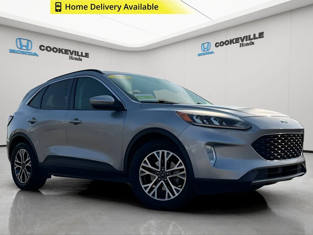 Used 2021 Iconic Silver Metallic Ford SEL image 1