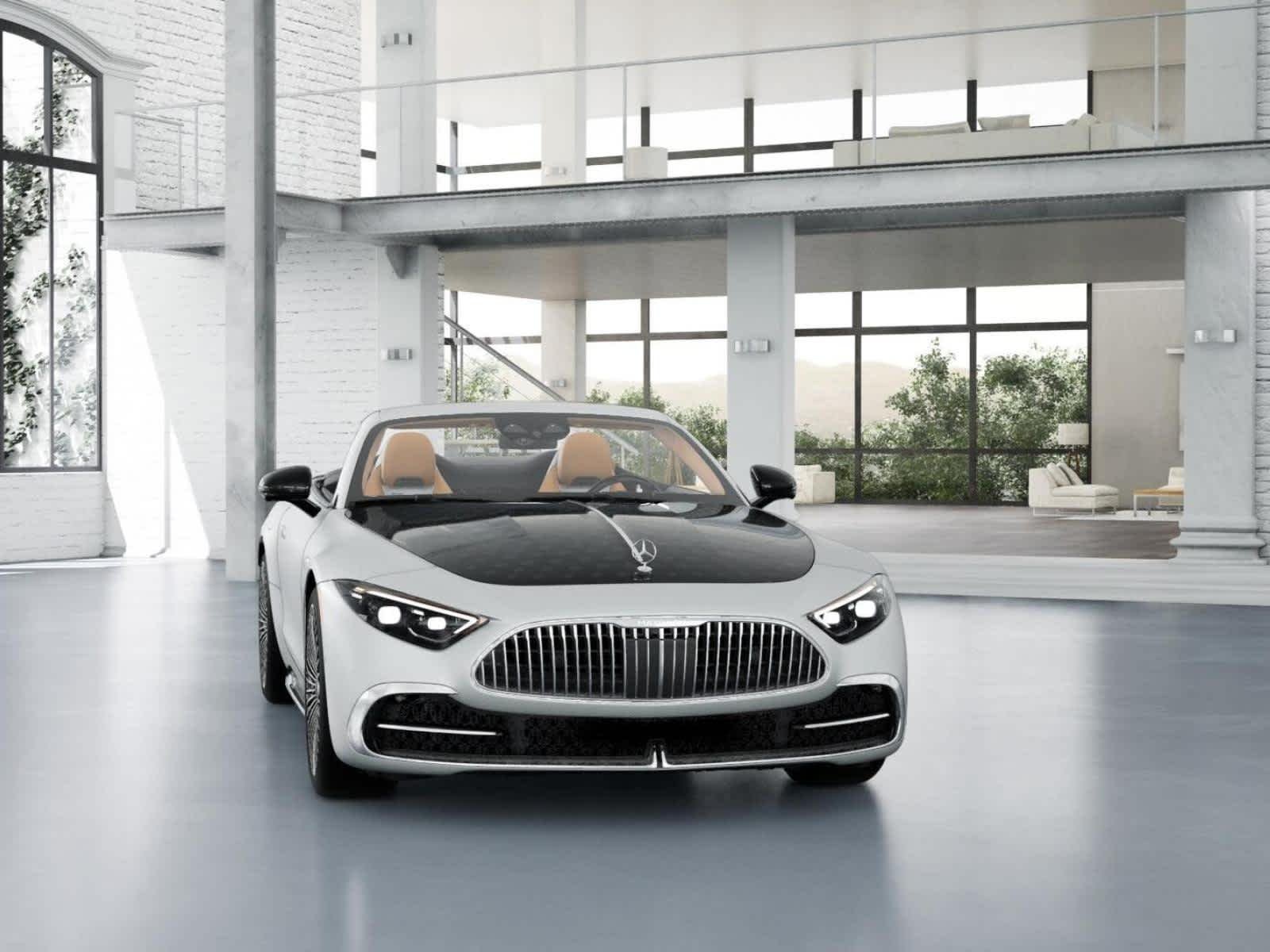 New 2027 MANUFAKTUR Moonlight White Magno Mercedes-Benz Maybach SL 680 Monogram Series image 8