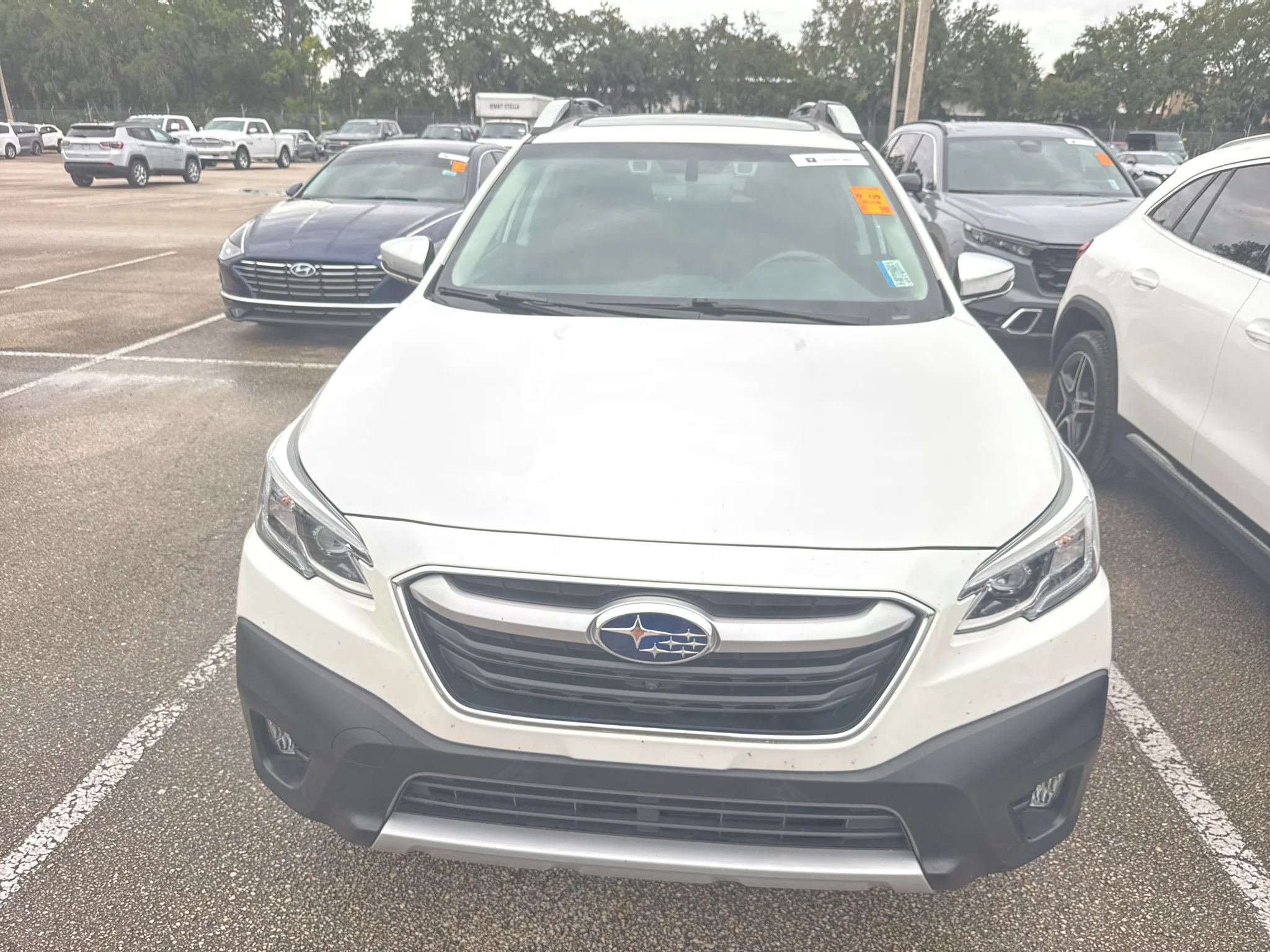 Used 2021 Crystal White Pearl Subaru Touring image 2