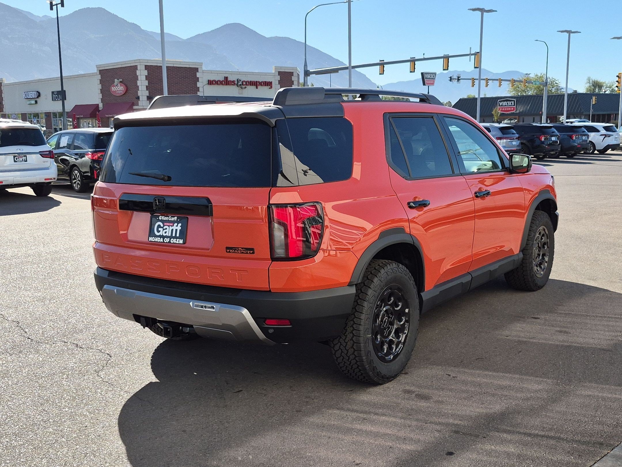New 2026 Sunset Orange Honda TrailSport Elite Blackout image 3