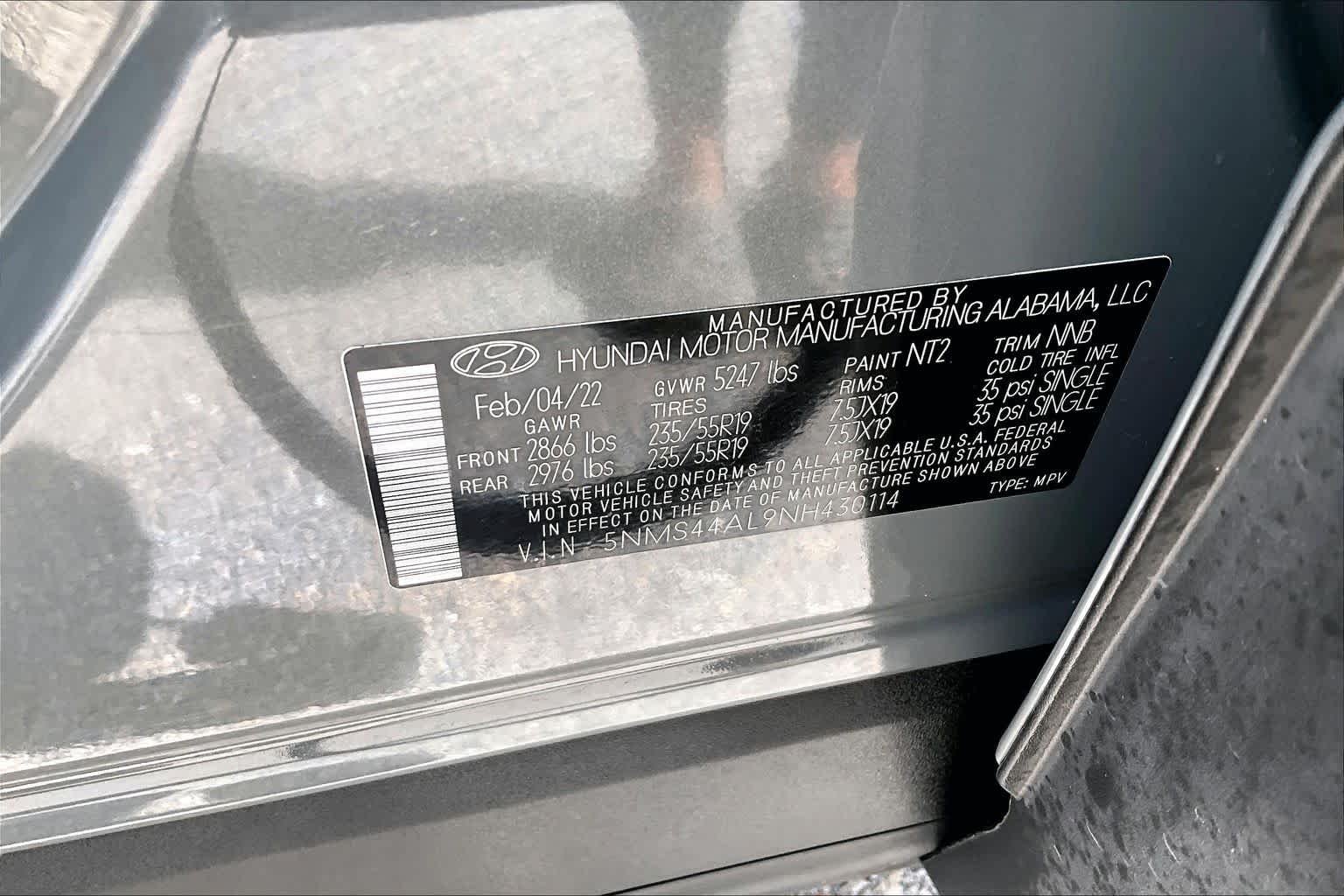Used 2022 Hampton Gray Hyundai Limited image 35