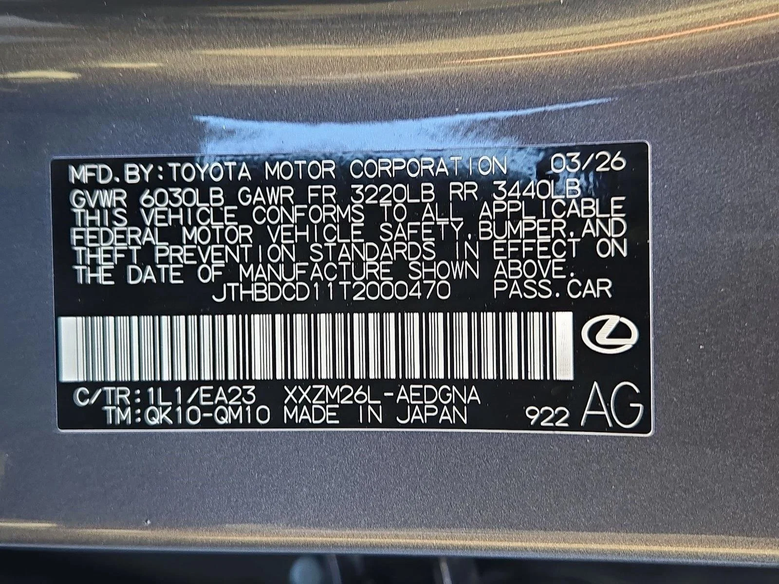New 2026 Cloudburst Gray Lexus ES 500e PREMIUM AWD image 17