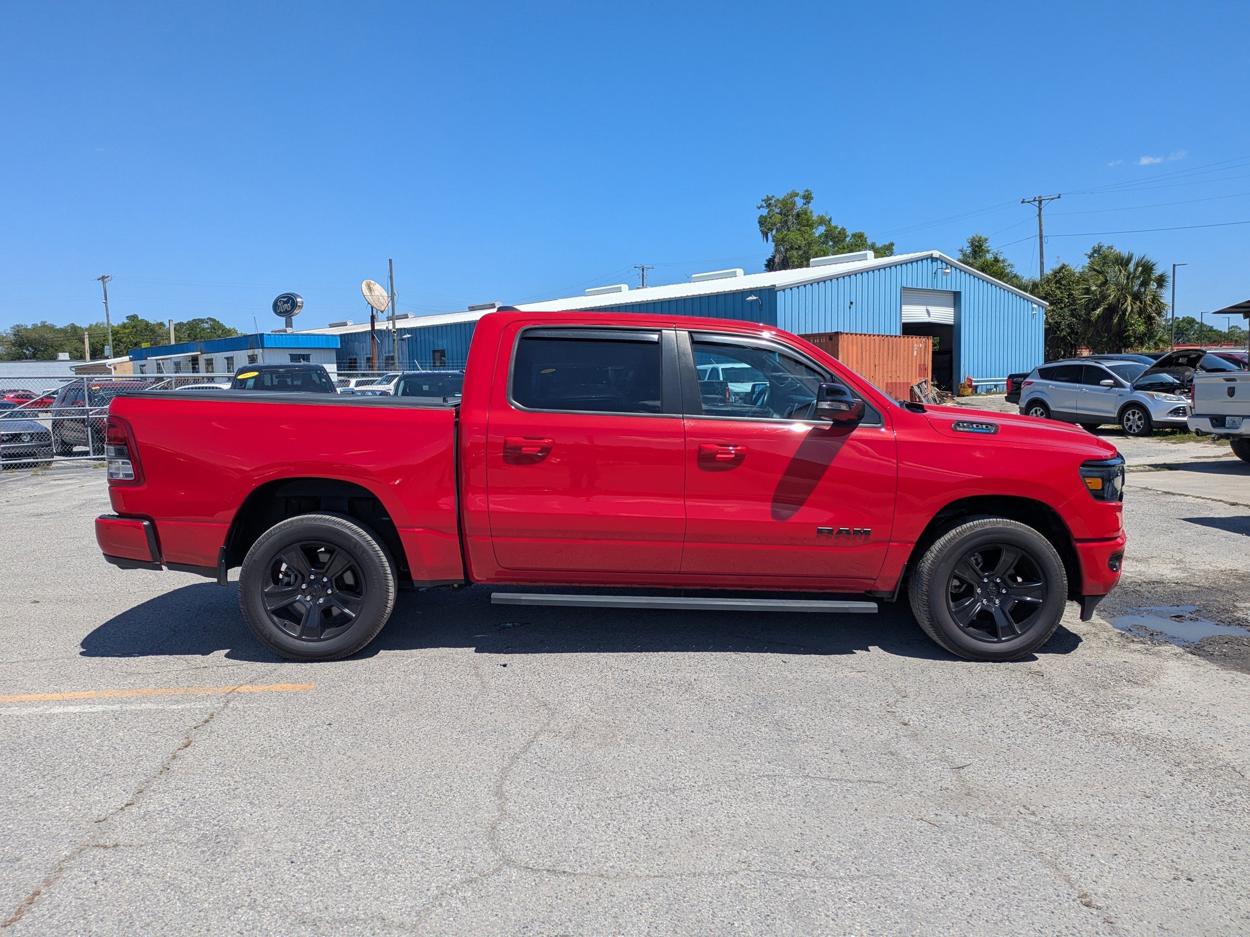 Used 2022 Flame Red Clearcoat Ram Big Horn image 3