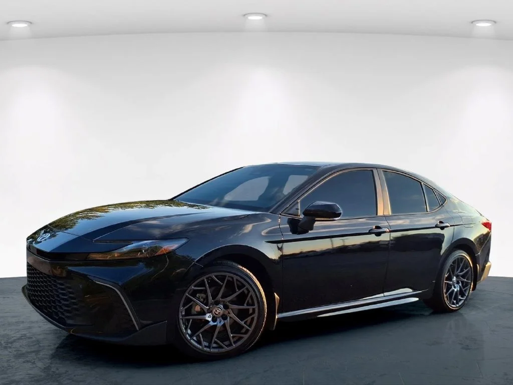 Used 2025 Black Toyota SE image 2