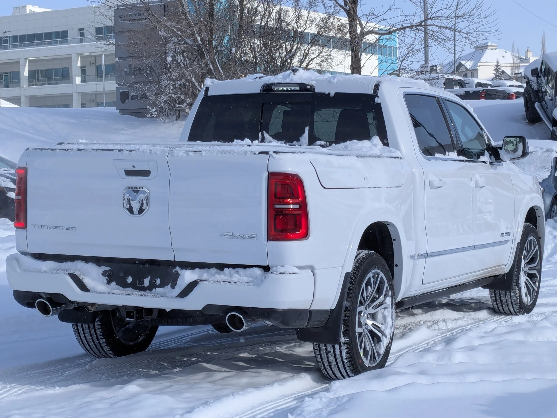 New 2026 White RAM Tungsten - - 4x4 - Massage Seats - Multi-Function Tailgate - Prem Lthr & More! image 8