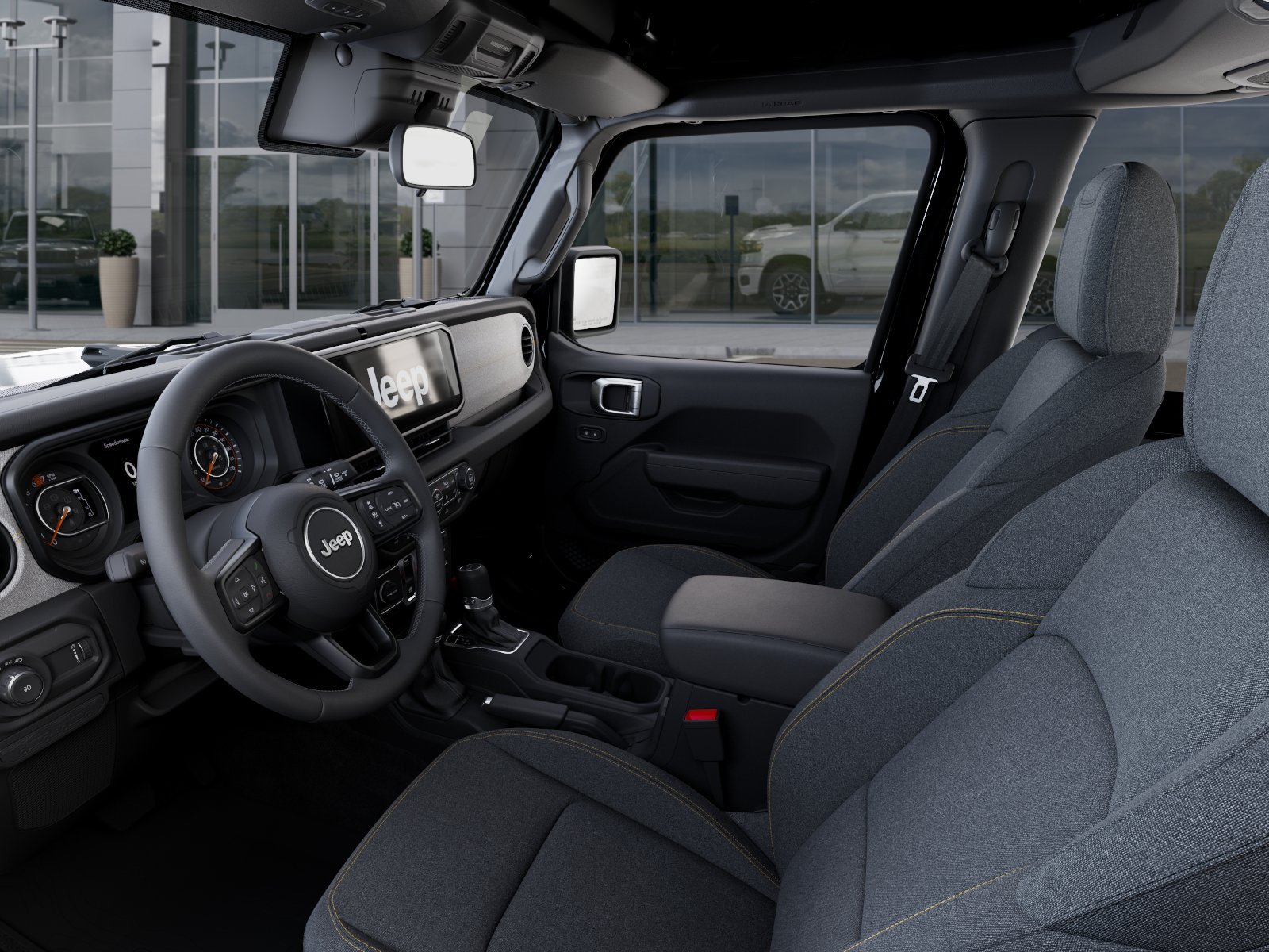 New 2026 Black Clear-Coat Exterior Paint Jeep WRANGLER 2-DOOR SPORT S image 48