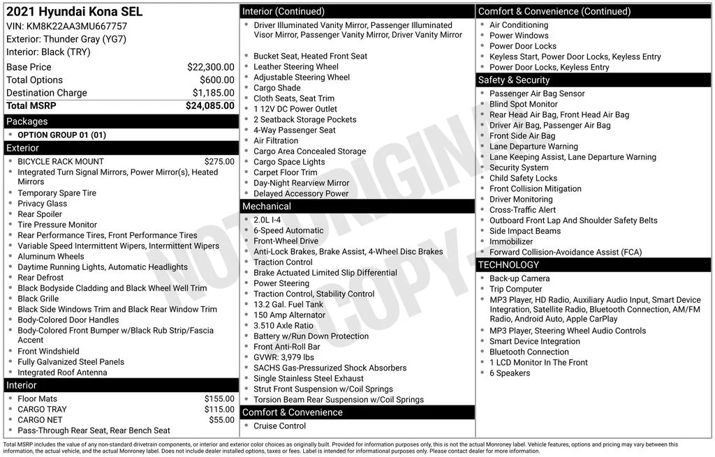 Used 2021 Gray Hyundai SEL image 5
