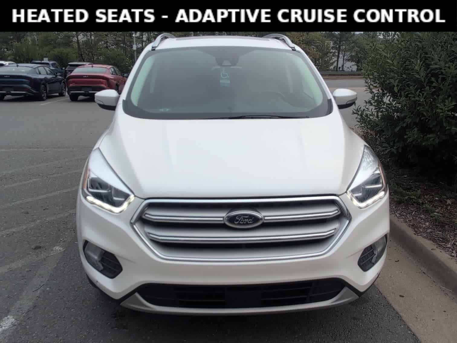 Used 2018 White Platinum Metallic Tri-Coat Ford Titanium image 2