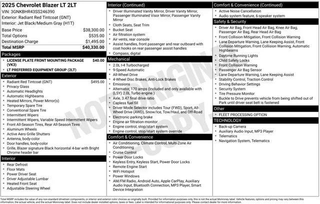 Certified Used 2025 Red Chevrolet LT image 3