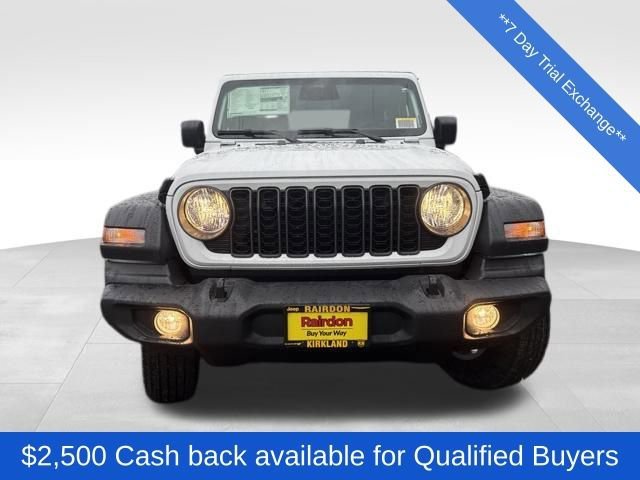 New 2026 Bright White Clear-Coat Exterior Paint Jeep Sport S image 2